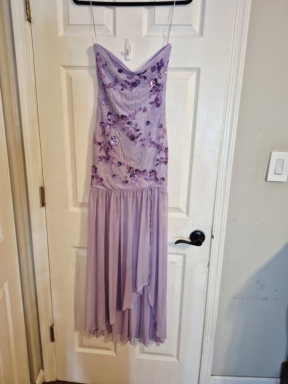 SAINTS & SECRETS
Jezra Strapless Sequin Embellished Maxi Dress Purple